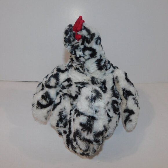 Manhattan Toy Henley Black White Chicken 9" Plush Stuffed Farm Toy - Picture 4 of 6